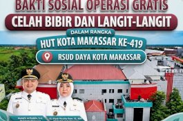 Semarak HUT ke-419 Makassar, RSUD Daya Gelar Operasi Celah Bibir dan Langit-Langit Gratis