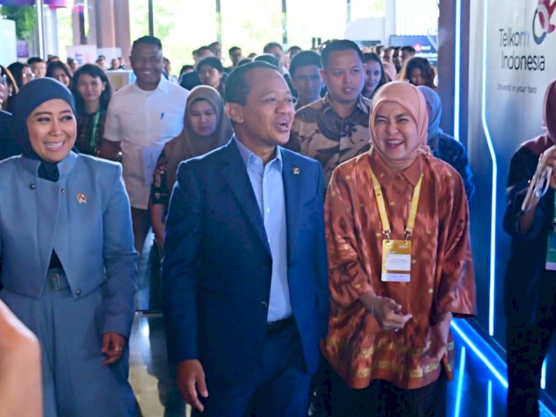 Wakil Wali Kota Makassar Aliyah Mustika Ilham, hadiri pembukaan Bali Tech Week (BTW) 2026 di Bali Beach Convention Center, Sanur, Denpasar, Bali, Senin (19/10/2026).