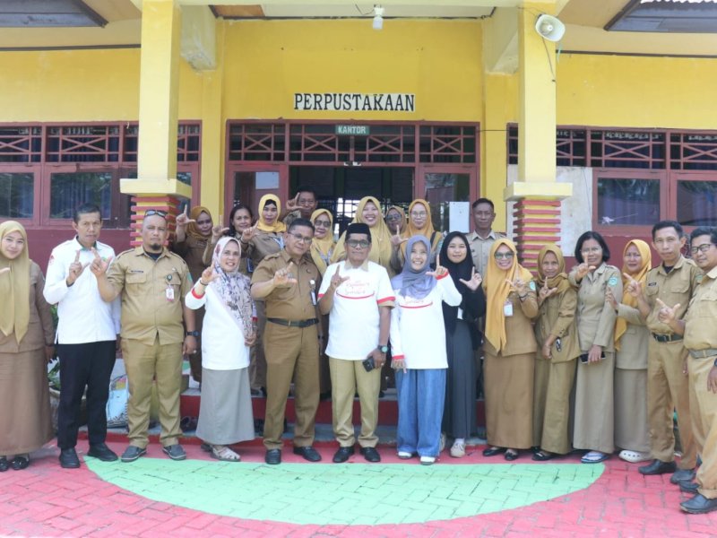 Pengawasan pelaksanaan program kesehatan sekolah melalui monitoring langsung di sejumlah sekolah dampingan, Selasa (20/10/2026). @Jejakfakta/dok. IST.
