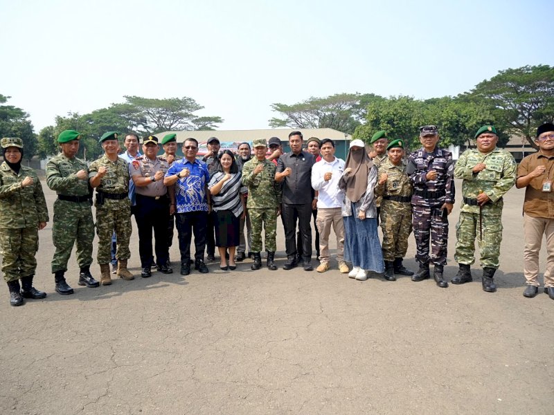 Sekretaris Daerah Kabupaten Gowa, Andy Azis Peter, menghadiri pembukaan Latihan Kader Bela Negara Korps Kadet Republik Indonesia (KKRI) Tahun Anggaran 2026 di Rindam XIV/Hasanuddin, Pakatto, Kecamatan Bontomarannu, Jumat (23/10/2026). @Jejakfakta/dok. Humas Pemkab Gowa
