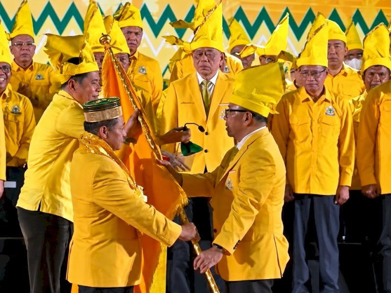 Sekretaris Jenderal (Sekjen) DPP Partai Golkar, Muhammad Sarmuji saat menghadiri pelantikan pengurus DPD I Partai Golkar Sulawesi Selatan yang dipimpin Ilham Arief Sirajuddin (IAS), Minggu (25/10/2026). @Jejakfakta/IST.